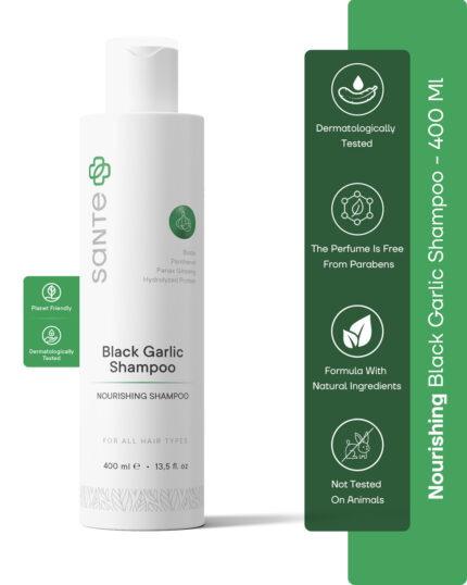 Sante Plus Anti-Hair Loss and Thinning Black Garlic Extract Shampoo 400 Ml