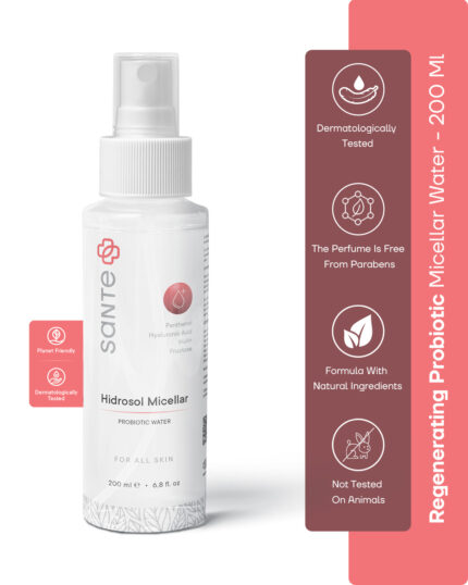 Sante Plus Probiotic Moisturizing Skin and Makeup Cleansing Water 200 Ml