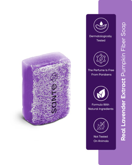 Sante Plus Pumpkin Fiber Lavender Essence Soap 120 Gr