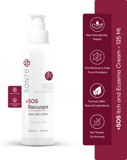 Sante Plus +SOS Recuops Soothing Barrier Repair Skincare Cream 125 Ml