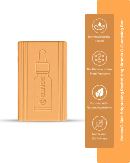 Sante Plus RenewC Skin Brightening and Refreshing Vitamin C Cleansing Bar 120g